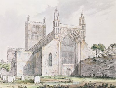 Tewkesbury Church, Gloucestershire by Moses Griffith